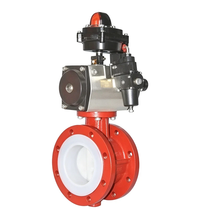Teflon-Lined Butterfly Valve